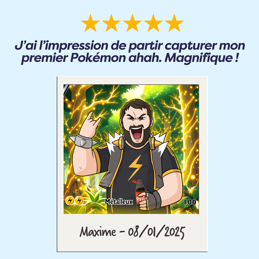 affiche pokémon personnalisée