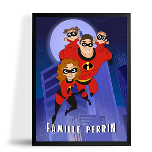 Custom The Incredibles Portrait