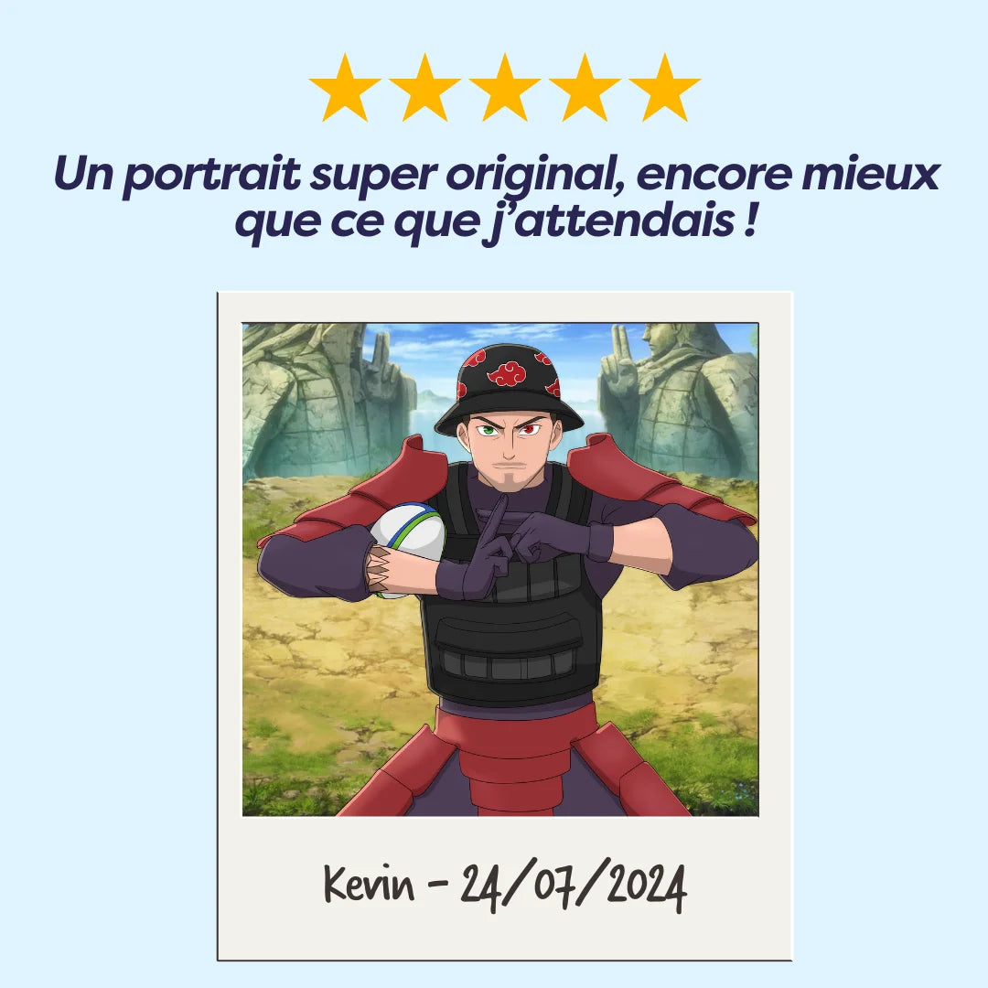 portrait naruto personnalisé