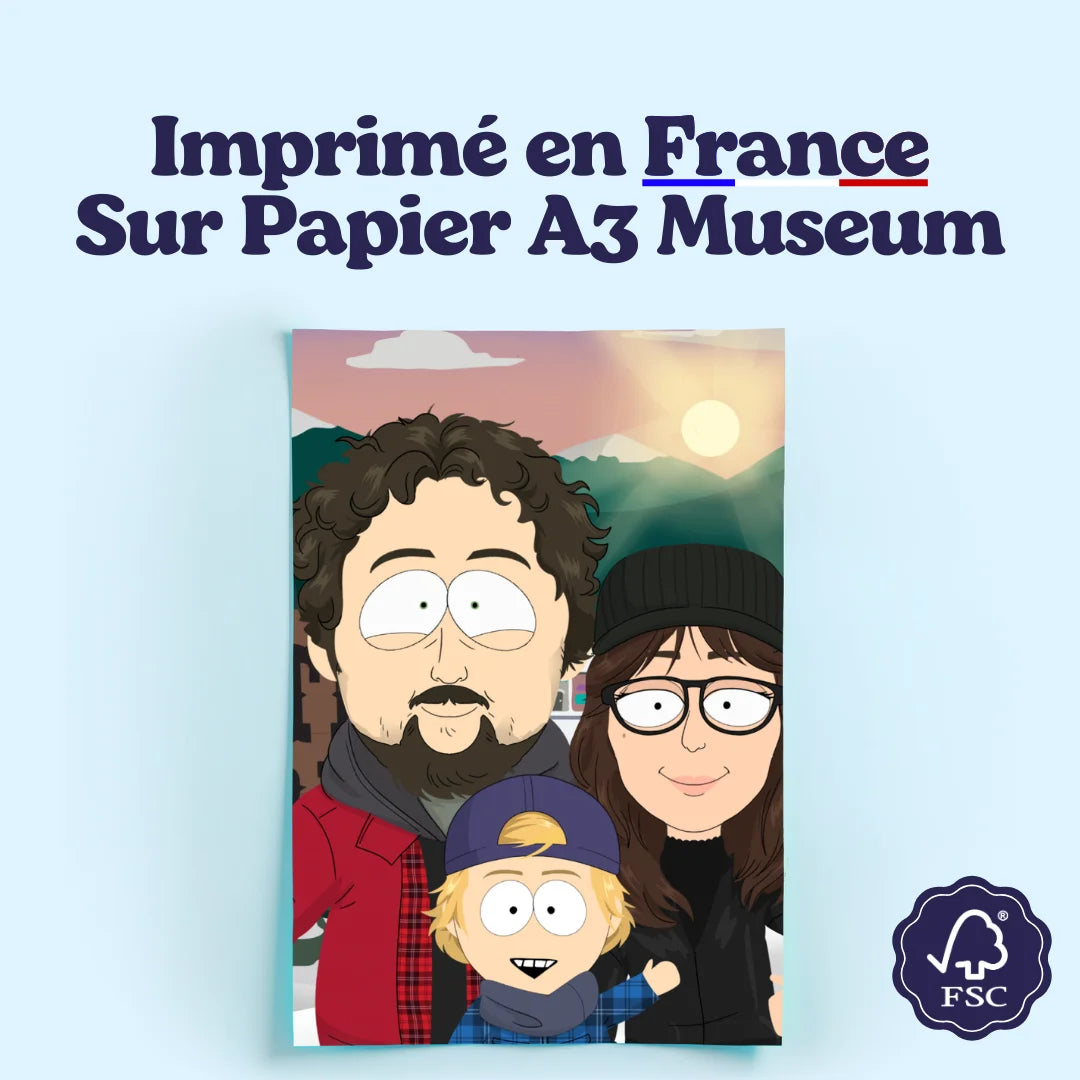 poster south park personnalisé