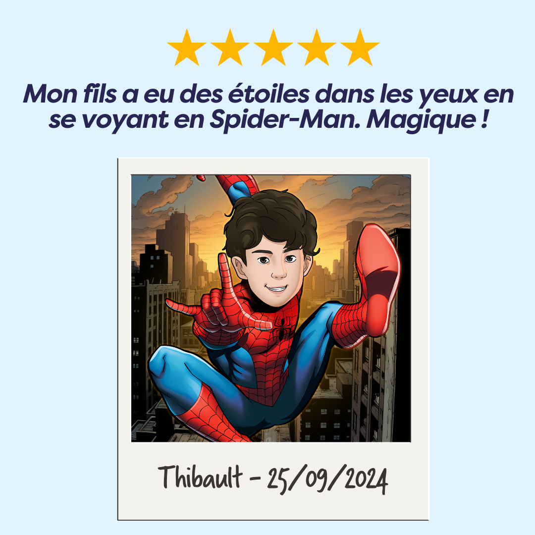 dessin spiderman personnalisé