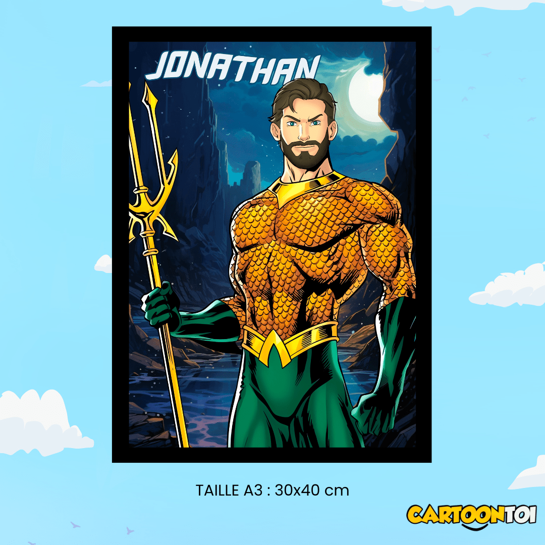 portrait Aquaman personnalisé